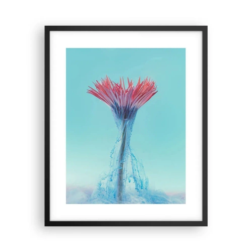 Pôster com moldura preta - Num abraço revigorante - 40x50 cm