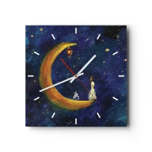 Relógio de parede - Relógio em vidro - O Chamado do Mundo - 30x30 cm