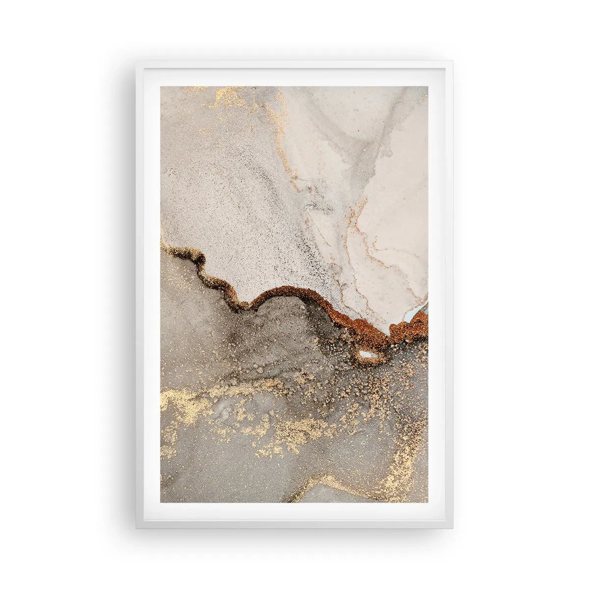 Pôster em moldura branca - No limite das cores - 61x91 cm