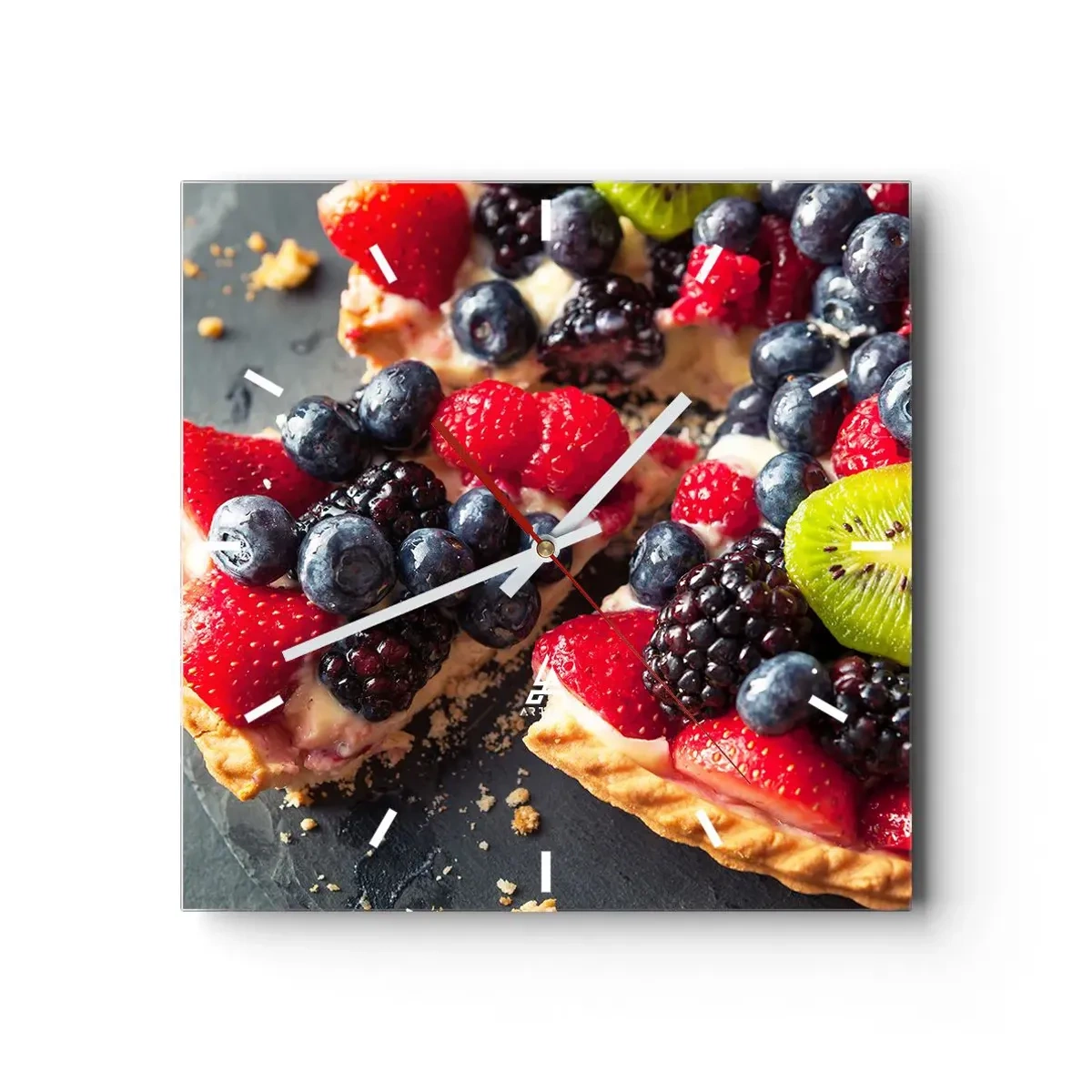 Relógio de parede - Relógio em vidro - Dolce vita! - 40x40 cm