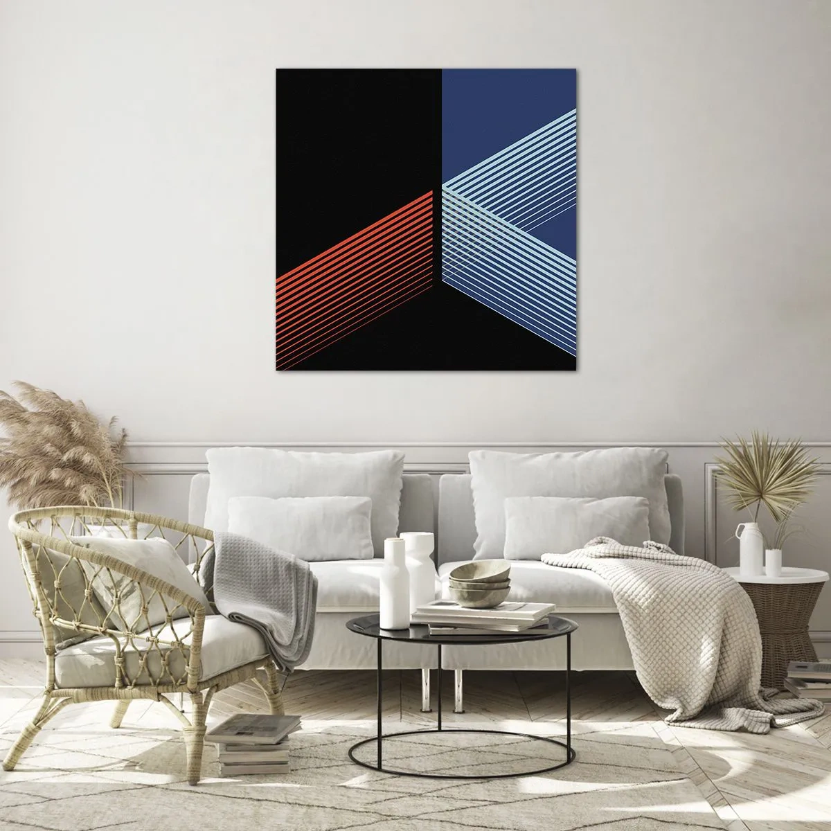 Quadro em vidro - Uma história simples - 30x30 cm