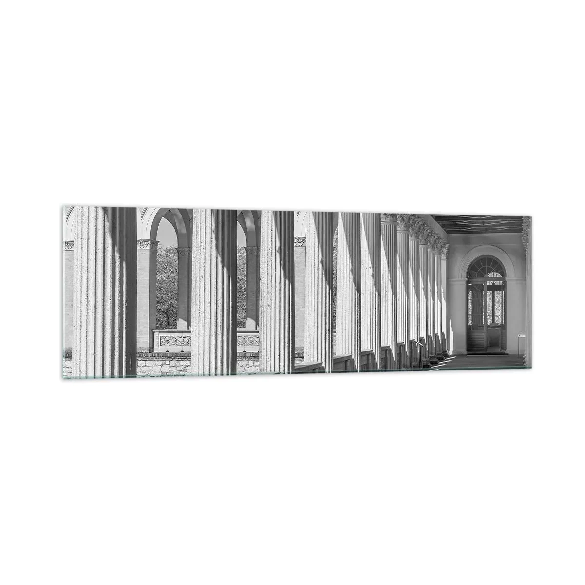 Quadro em vidro - Arcada ensolarada - 160x50 cm