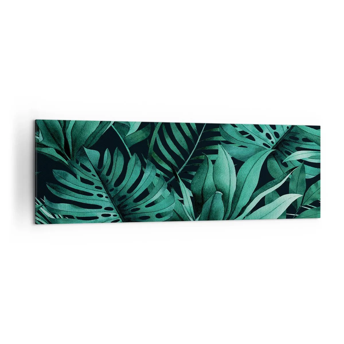 Quadro em tela - A profundidade da vegetação tropical - 160x50 cm