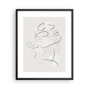 Pôster com moldura preta - Esboço de um sonho - 40x50 cm