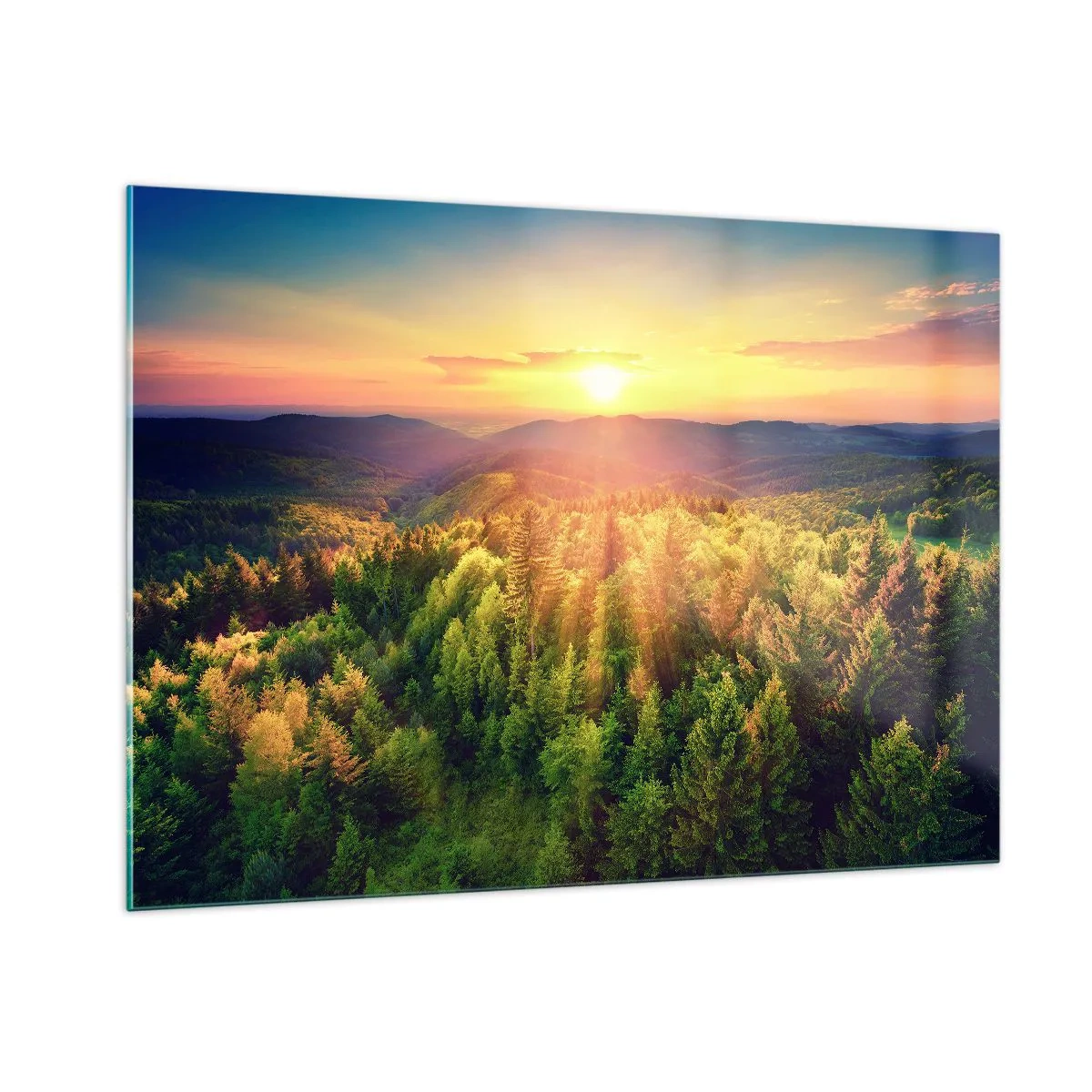 Quadro em vidro - Picos e cumes - 100x70 cm