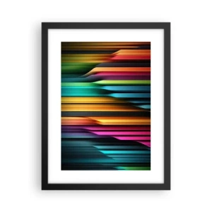 Pôster com moldura preta - Um órgão de luz - 30x40 cm