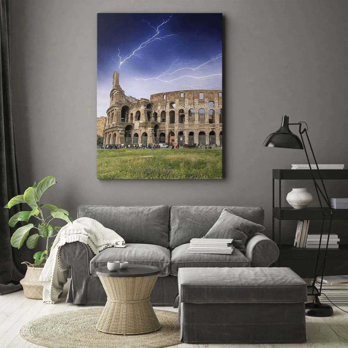 Quadro em tela - Arena de combate - 50x70 cm