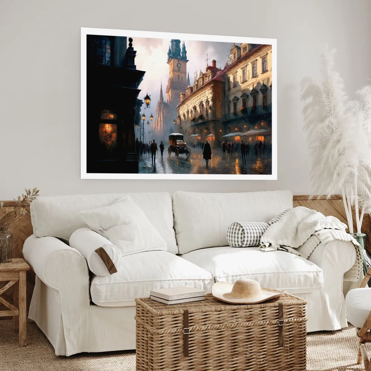 Pôster - O encanto de uma noite em Praga - 40x30 cm