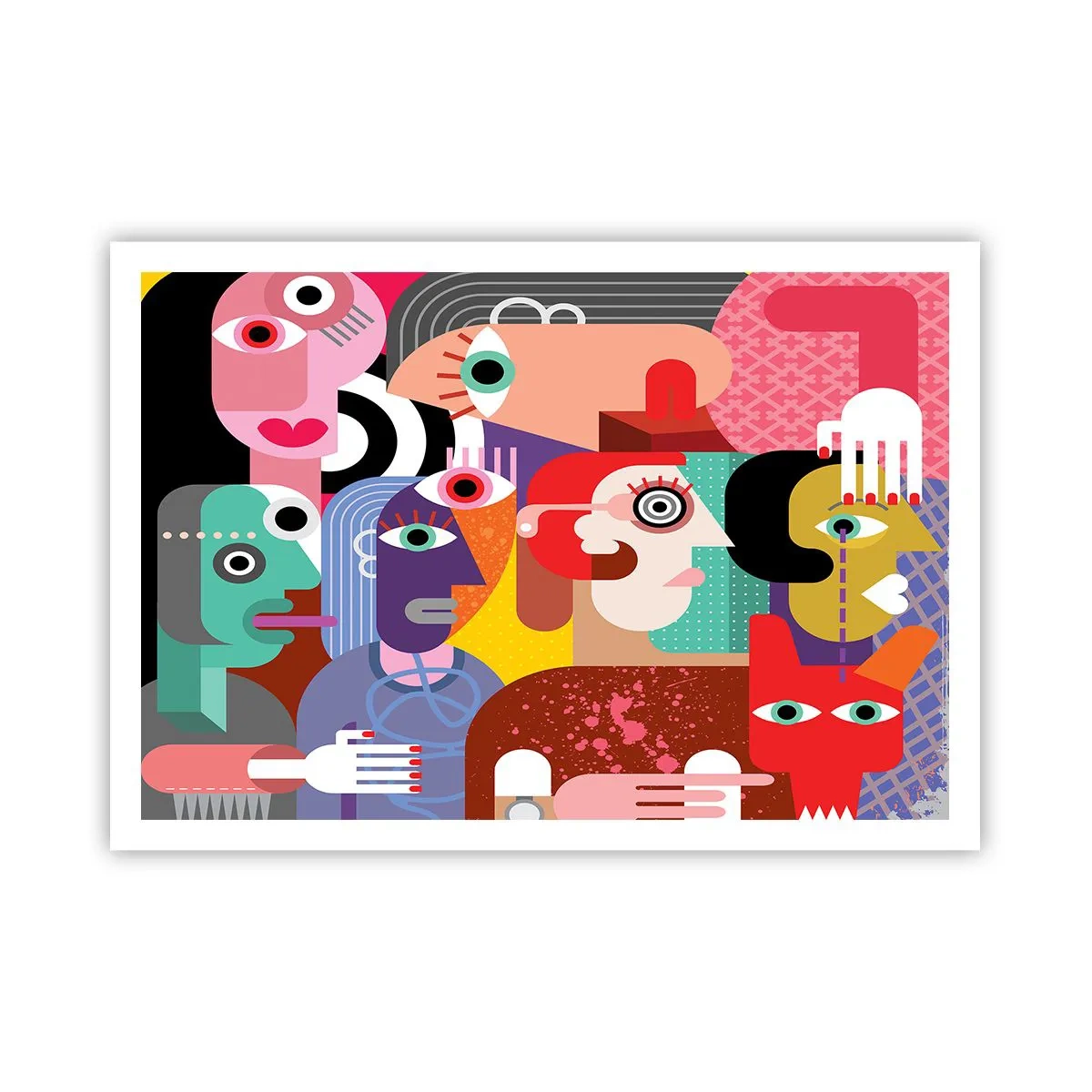 Pôster - Viemos da parte do Sr. Picasso - 100x70 cm