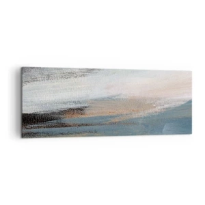Quadro em tela - Abstração: paisagem do norte - 140x50 cm