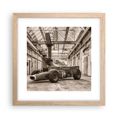 Pôster com moldura de carvalho claro - O descanso do vencedor - 30x30 cm