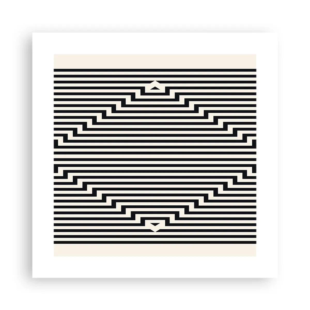 Pôster - Ilusão geométrica - 40x40 cm