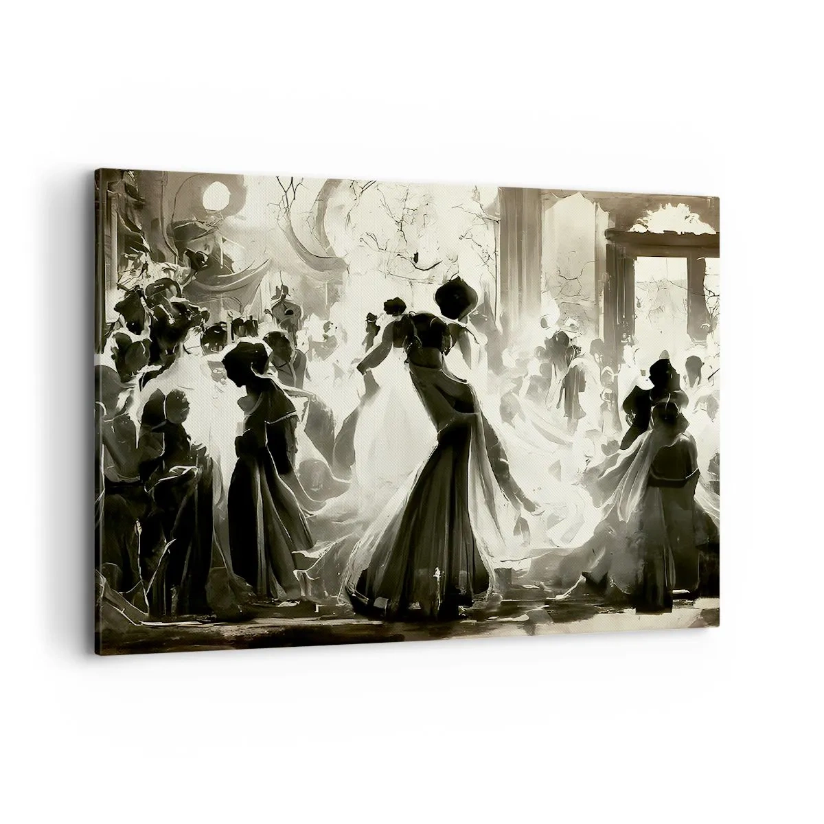 Quadro em tela - O grande baile de máscaras - 100x70 cm