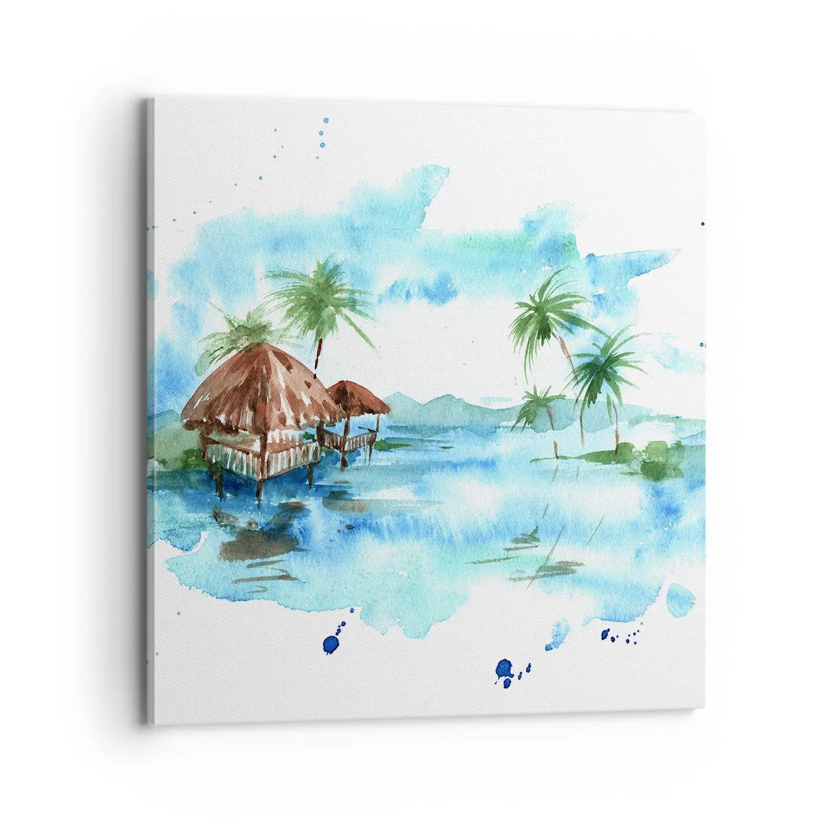 Quadro em tela - Algures no Pacífico - 70x70 cm