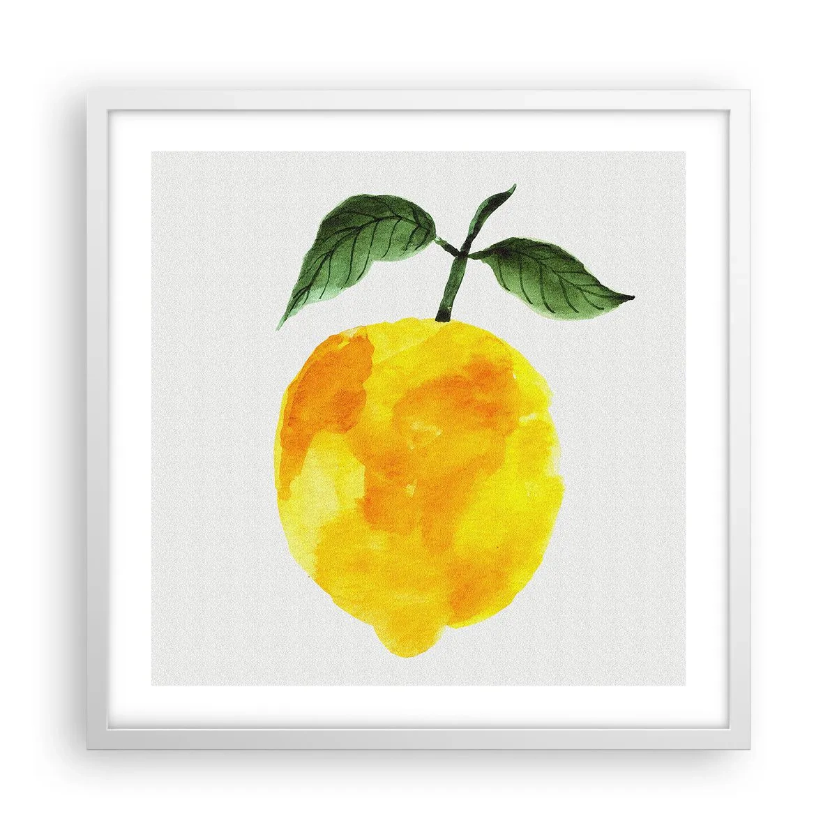 Pôster em moldura branca - Como saborear o sol - 50x50 cm