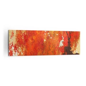 Quadro em tela - Será que vai voar com eles? - 160x50 cm