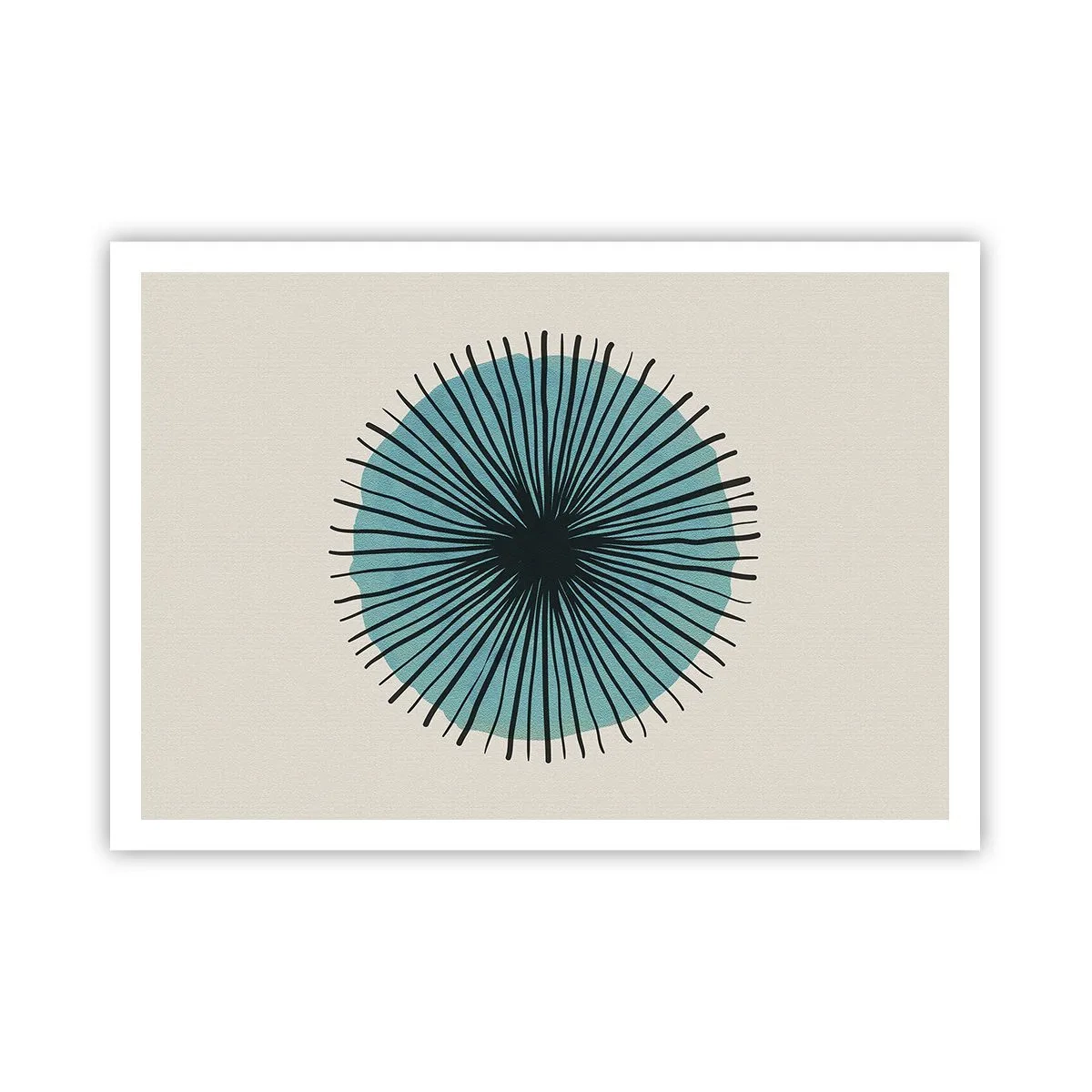 Pôster - Radiante sobre o azul - 100x70 cm