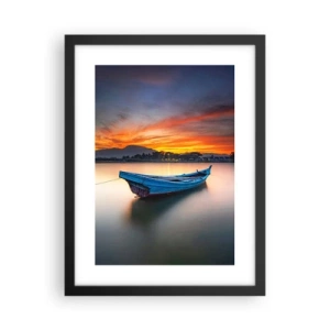 Pôster com moldura preta - Uma boa noite se aproxima - 30x40 cm