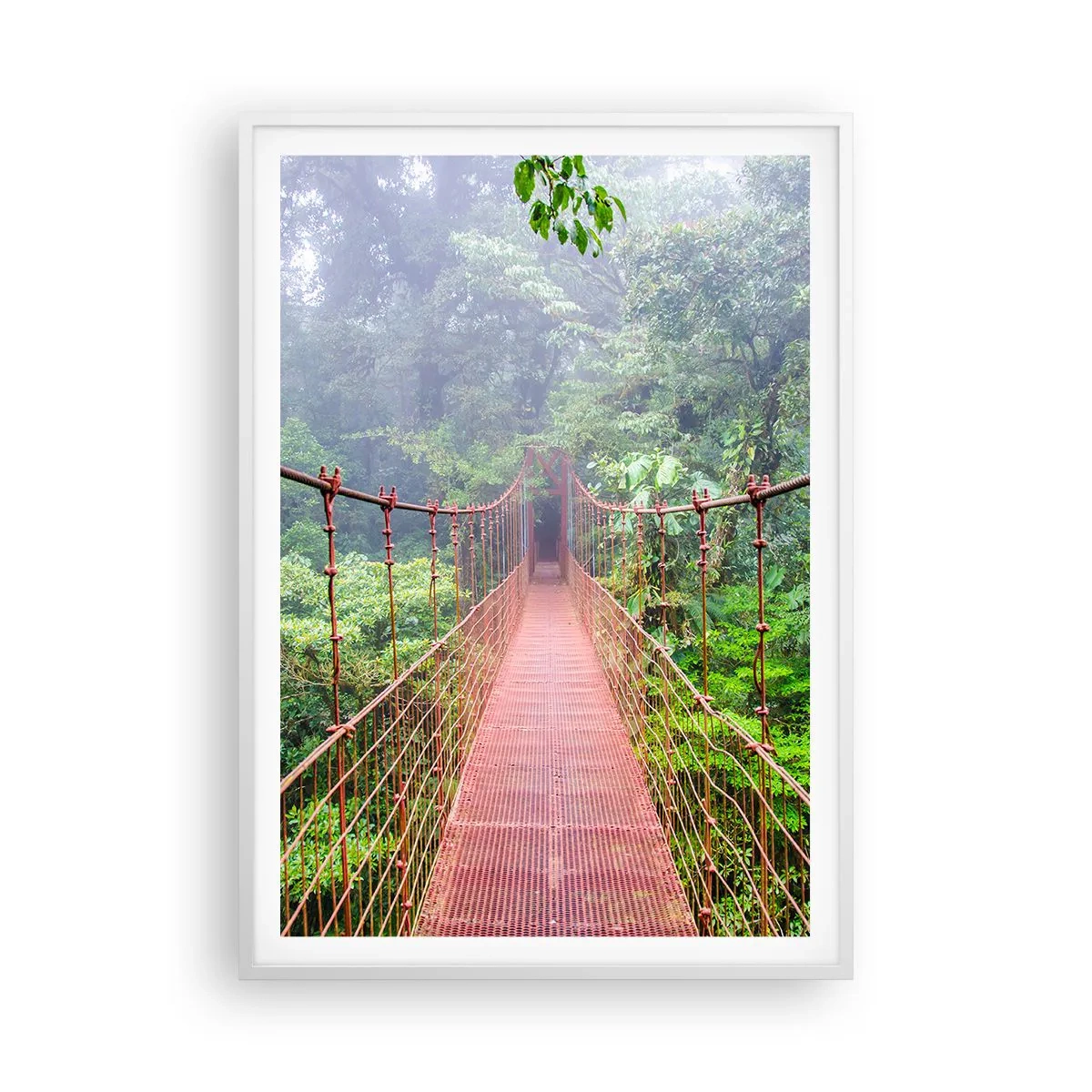 Pôster em moldura branca - Suspenso acima das copas - 70x100 cm