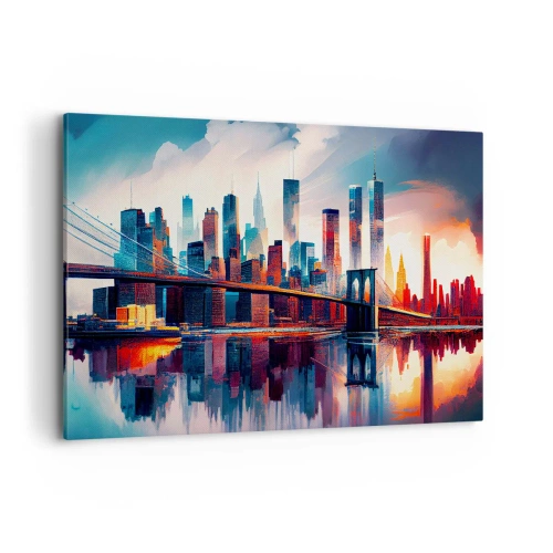 Quadro em tela - Nova York dos sonhos - 120x80 cm