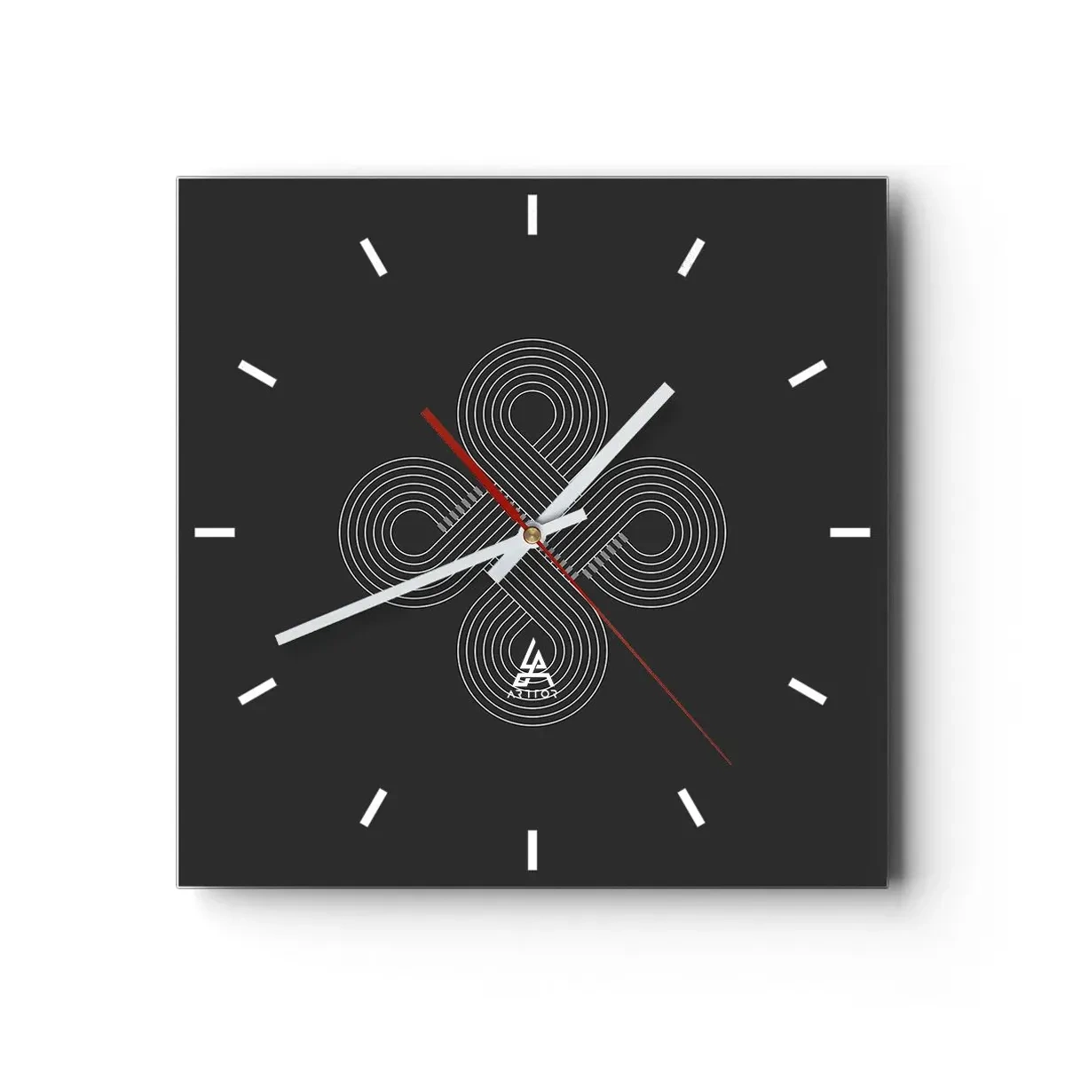Relógio de parede - Relógio em vidro - No espírito celta - 30x30 cm