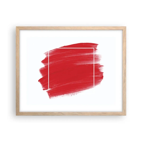 Pôster com moldura de carvalho claro - Fora do quadro - 50x40 cm