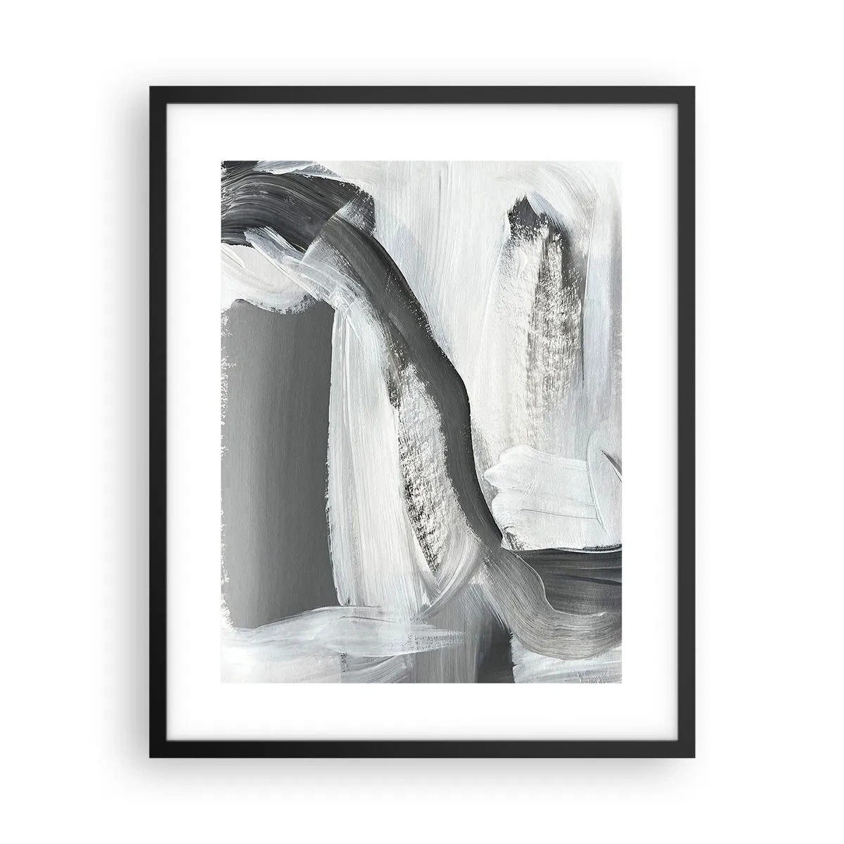 Pôster com moldura preta - Um movimento decisivo - 40x50 cm