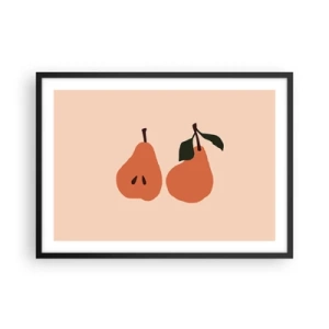 Pôster com moldura preta - A própria doçura - 70x50 cm