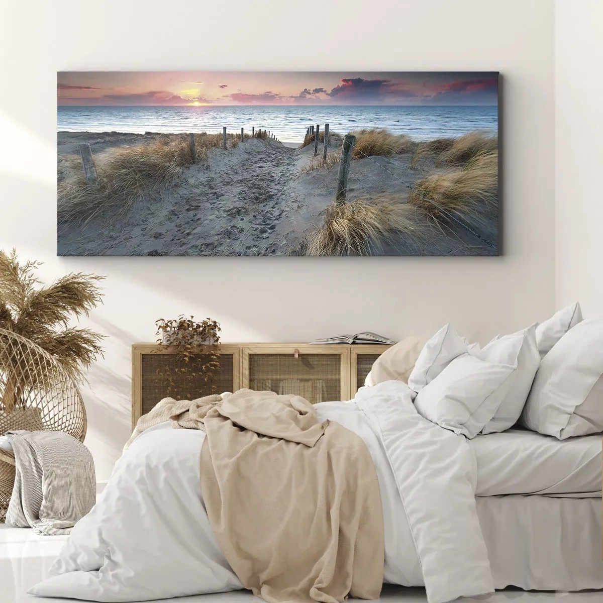 Quadro em tela - Derramou um arco-íris de esplendor radiante.... - 100x40 cm