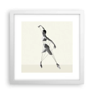 Pôster em moldura branca - No teatro do mundo - 30x30 cm