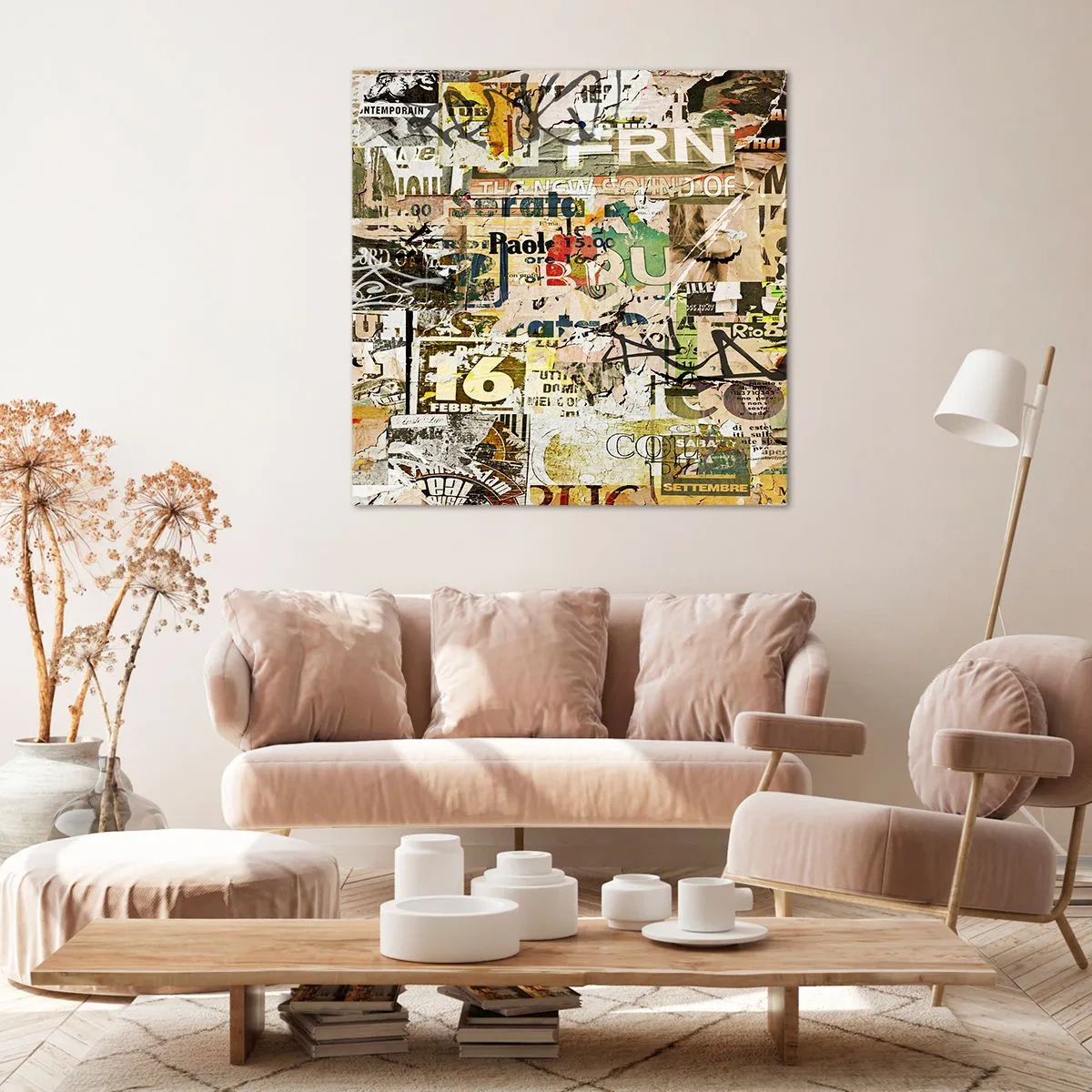 Quadro em tela - O caos - 50x50 cm