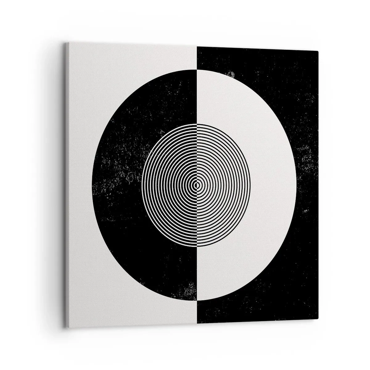 Quadro em tela - Harmonia a preto e branco - 50x50 cm