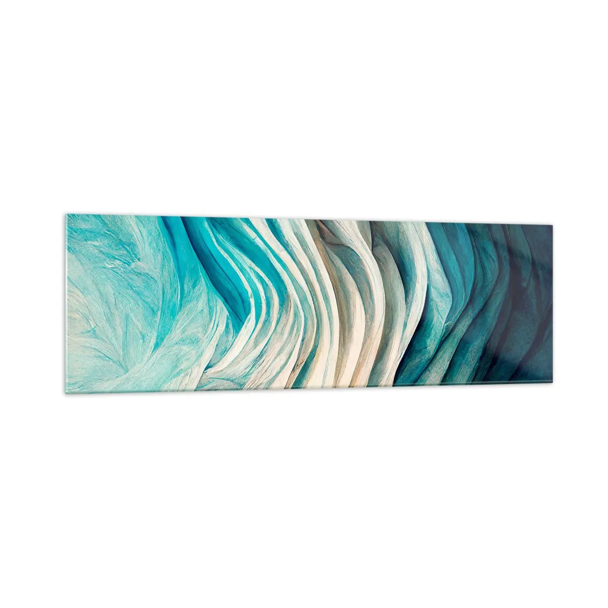 Quadro em vidro - Insaciabilidade azul - 160x50 cm
