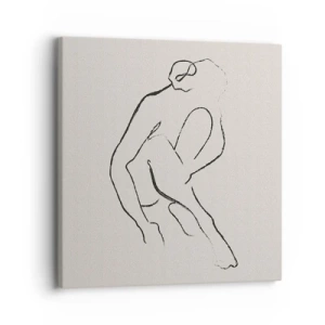 Quadro em tela - Esboço íntimo - 30x30 cm