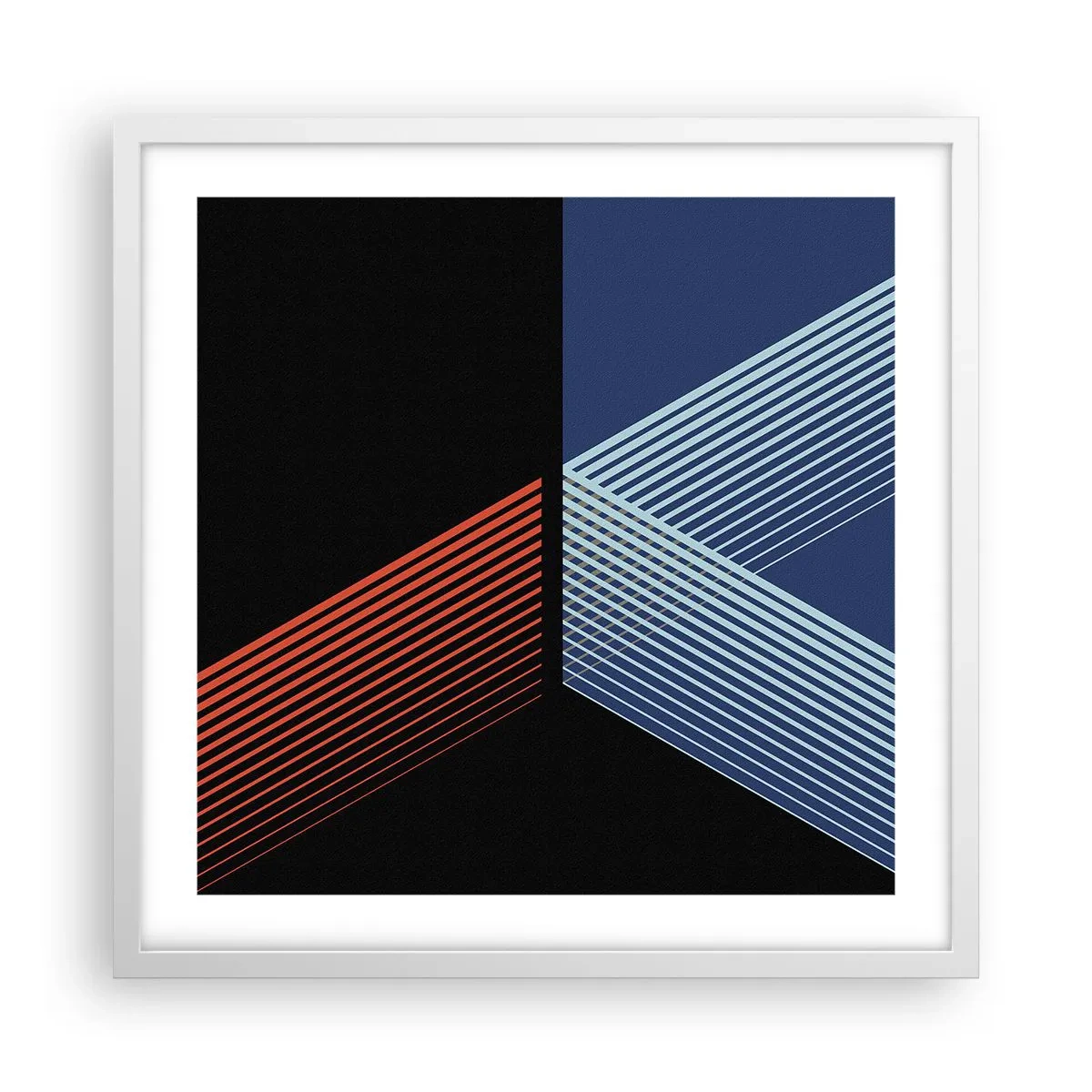 Pôster em moldura branca - Uma história simples - 50x50 cm