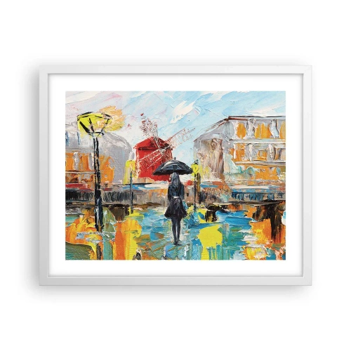 Pôster em moldura branca - Lendas parisienses - 50x40 cm