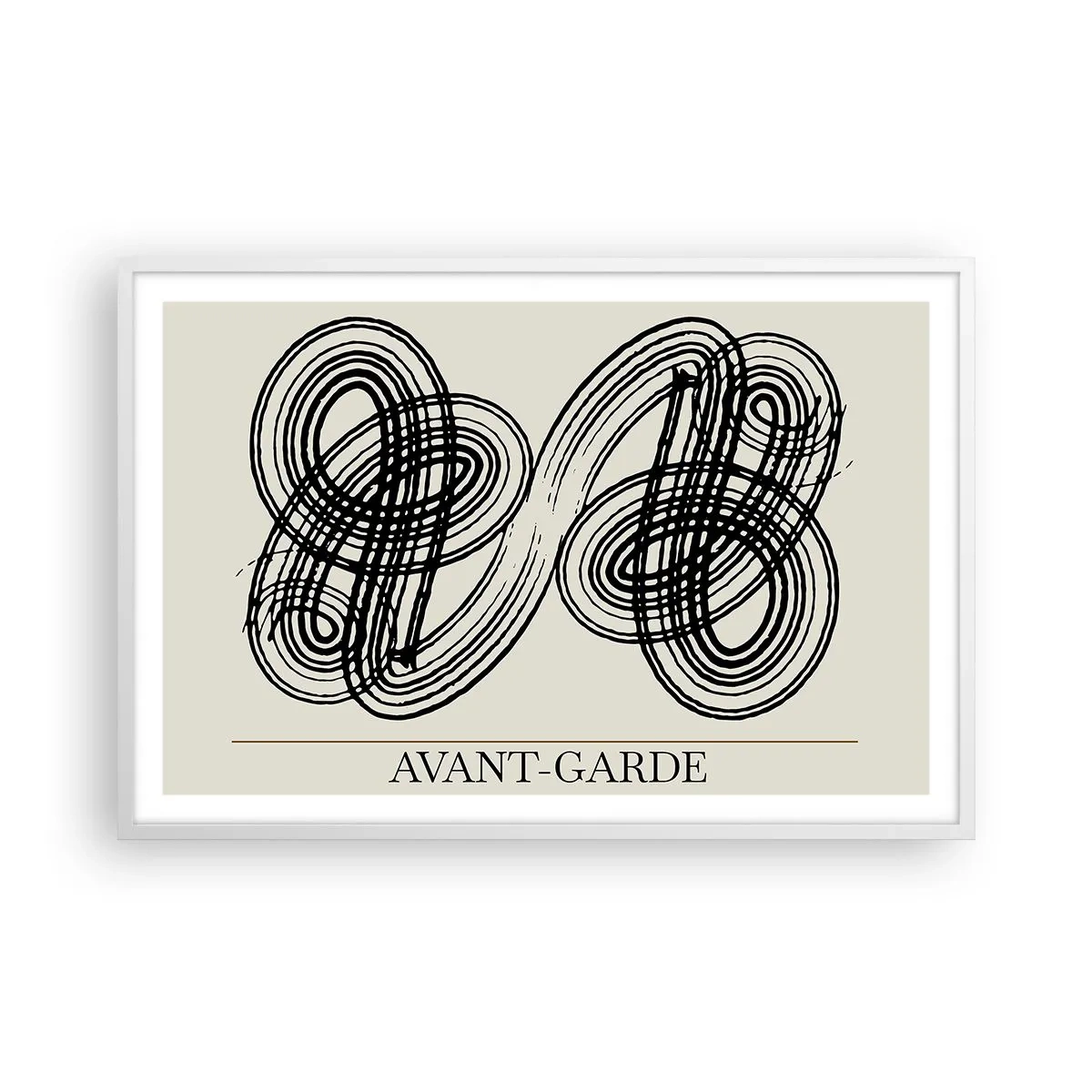 Pôster em moldura branca - Saiu espontaneamente - 91x61 cm