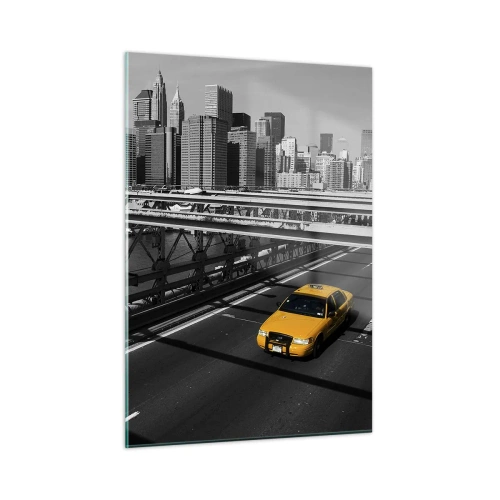 Quadro em vidro - A cor da cidade grande - 50x70 cm