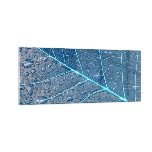 Quadro em vidro - A vida em azul - 100x40 cm