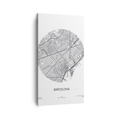 Quadro em tela - Anatomia de Barcelona - 45x80 cm