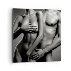 Quadro em tela - Adão e Eva - 70x70 cm