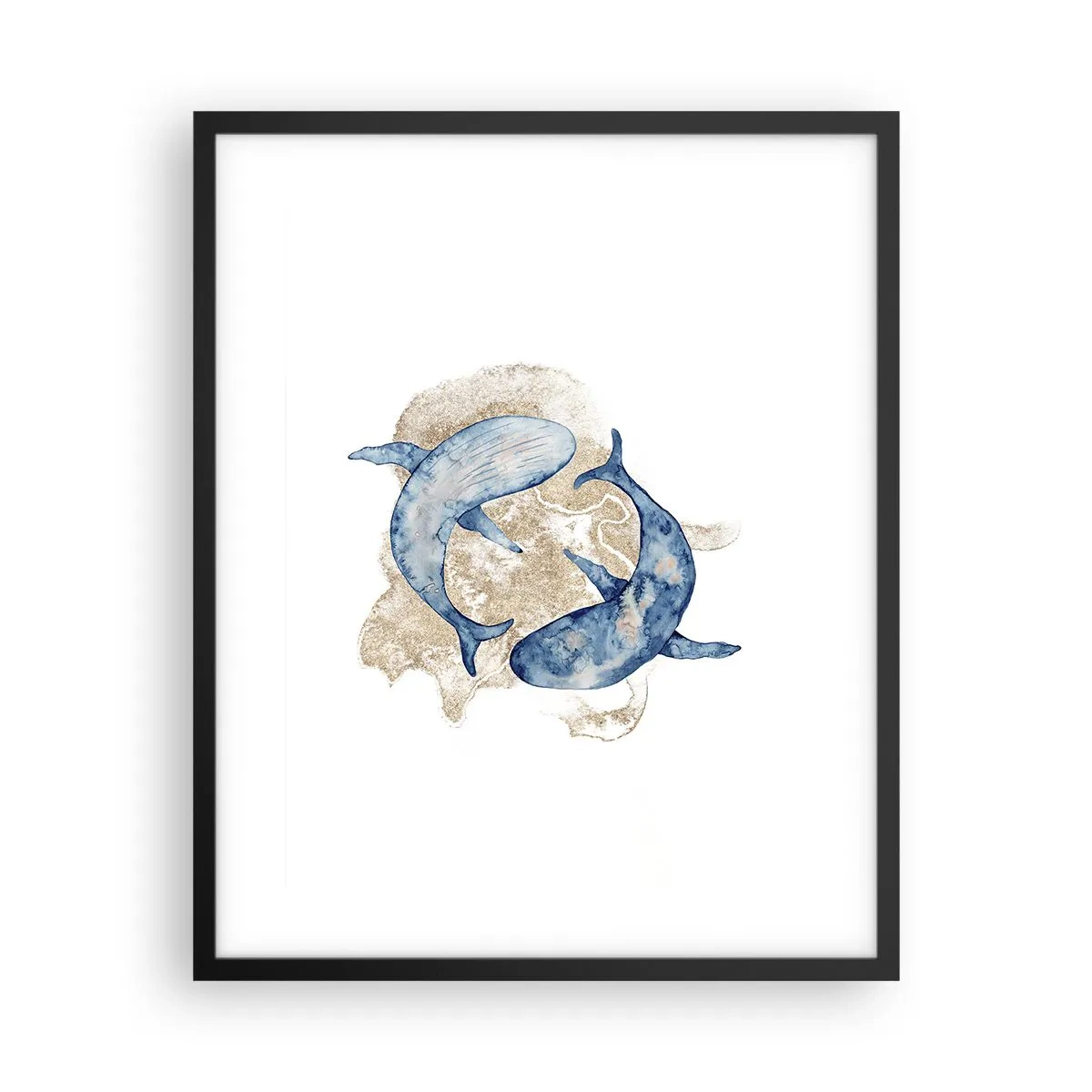 Pôster com moldura preta - Amizade ou amor? - 40x50 cm