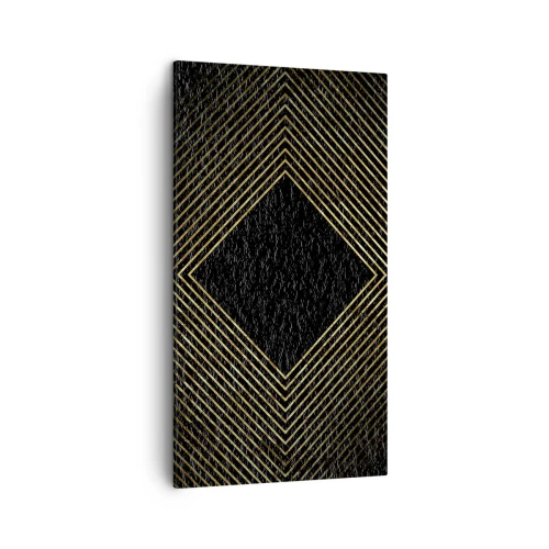 Quadro em tela - Geometria em estilo glamoroso - 45x80 cm