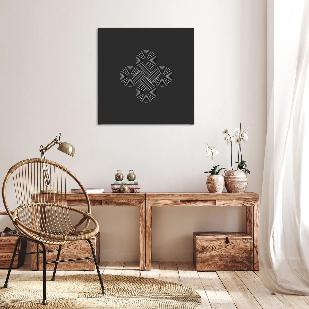Quadro em tela - No espírito celta - 30x30 cm