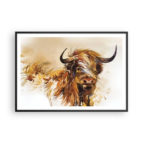 Pôster com moldura preta - Orgulho do caçador - 100x70 cm