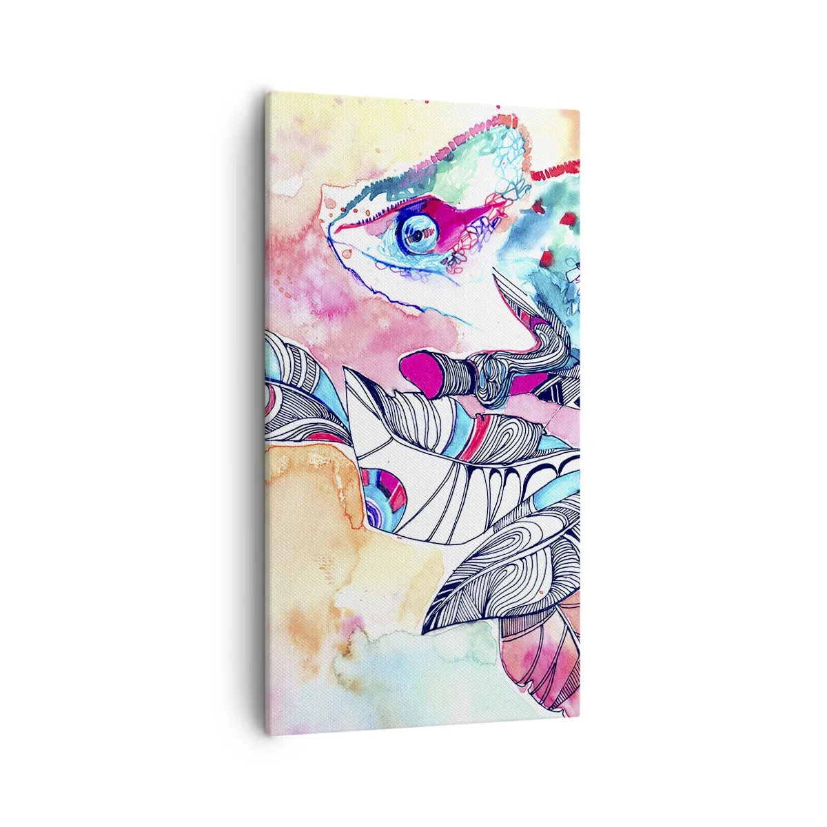Quadro em tela - Colorido como o nosso mundo - 55x100 cm