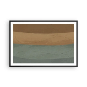 Pôster com moldura preta - Composição horizontal - 91x61 cm