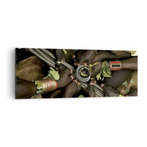 Quadro em tela - Estamos juntos - 140x50 cm