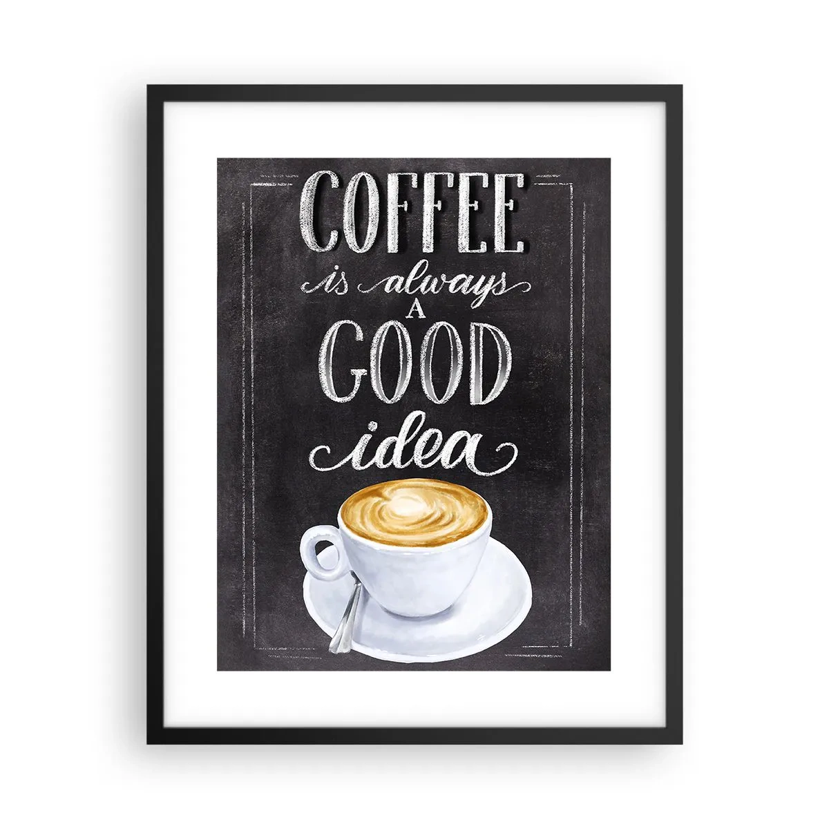 Pôster com moldura preta - Claro! - 40x50 cm