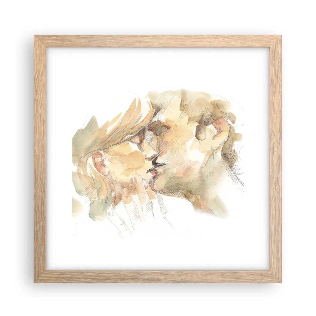 Pôster com moldura de carvalho claro - A outra metade foi encontrada? - 30x30 cm